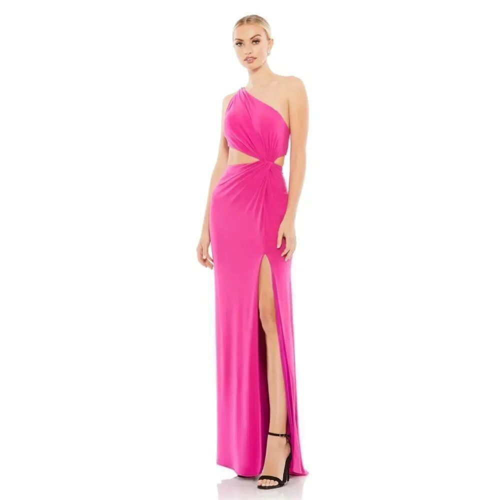 NWT MAC DUGGAL knotted waist cut out dress size 10